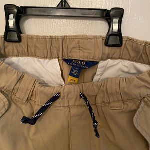 Polo Ralph Lauren big boys size 14 ripstop cargo shorts in khaki